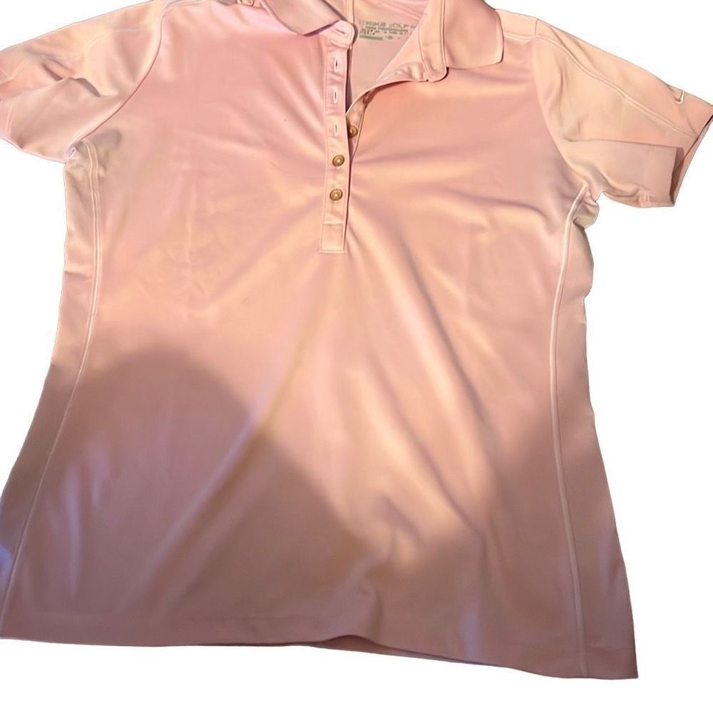 Nike ladies pink golf shirt size medium